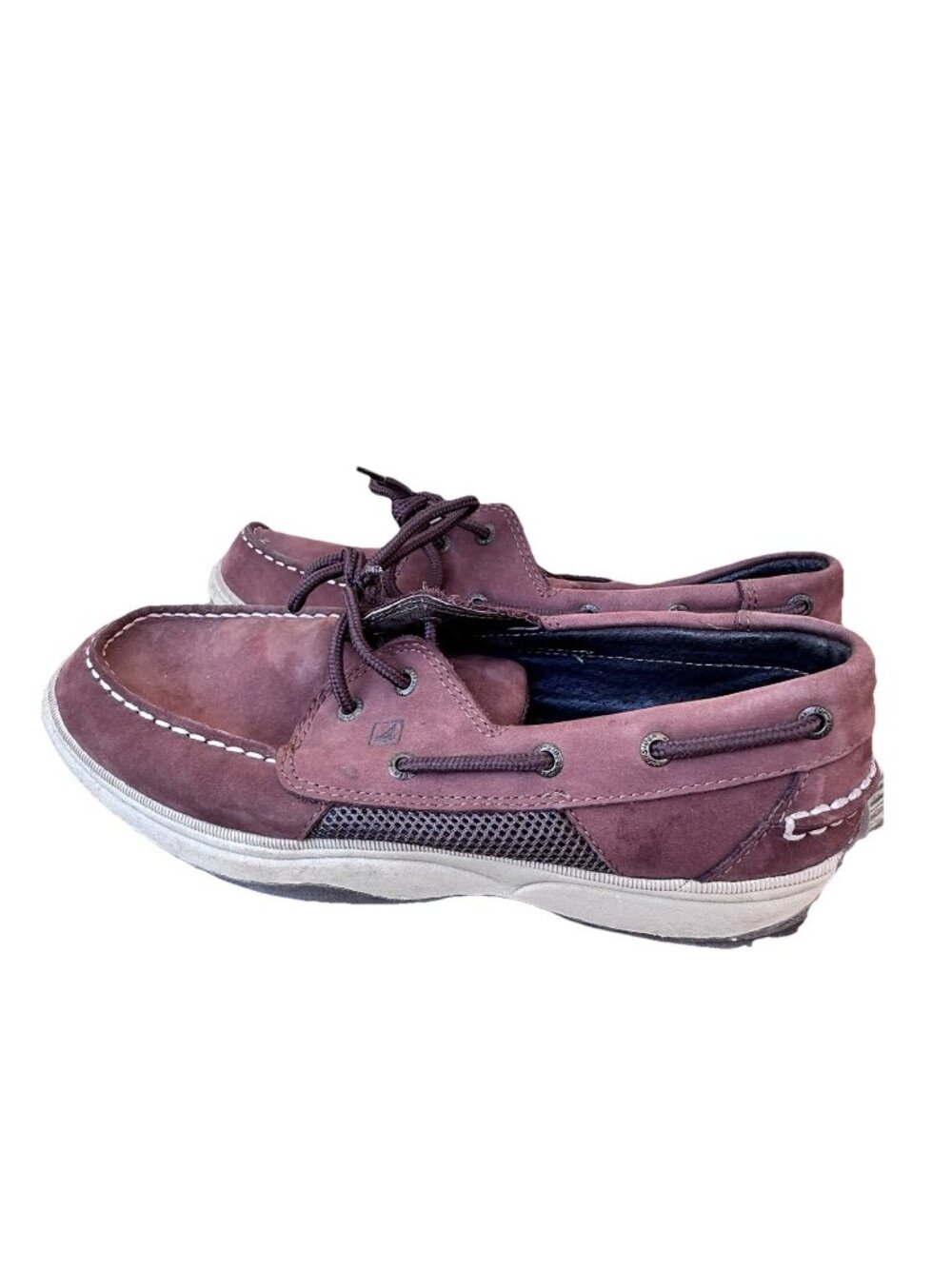 Sperry Intrepid Top Sider Boat Shoes Boys Size 7 7M Brown Leather Lace Up